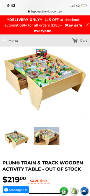 plum train and track activity table